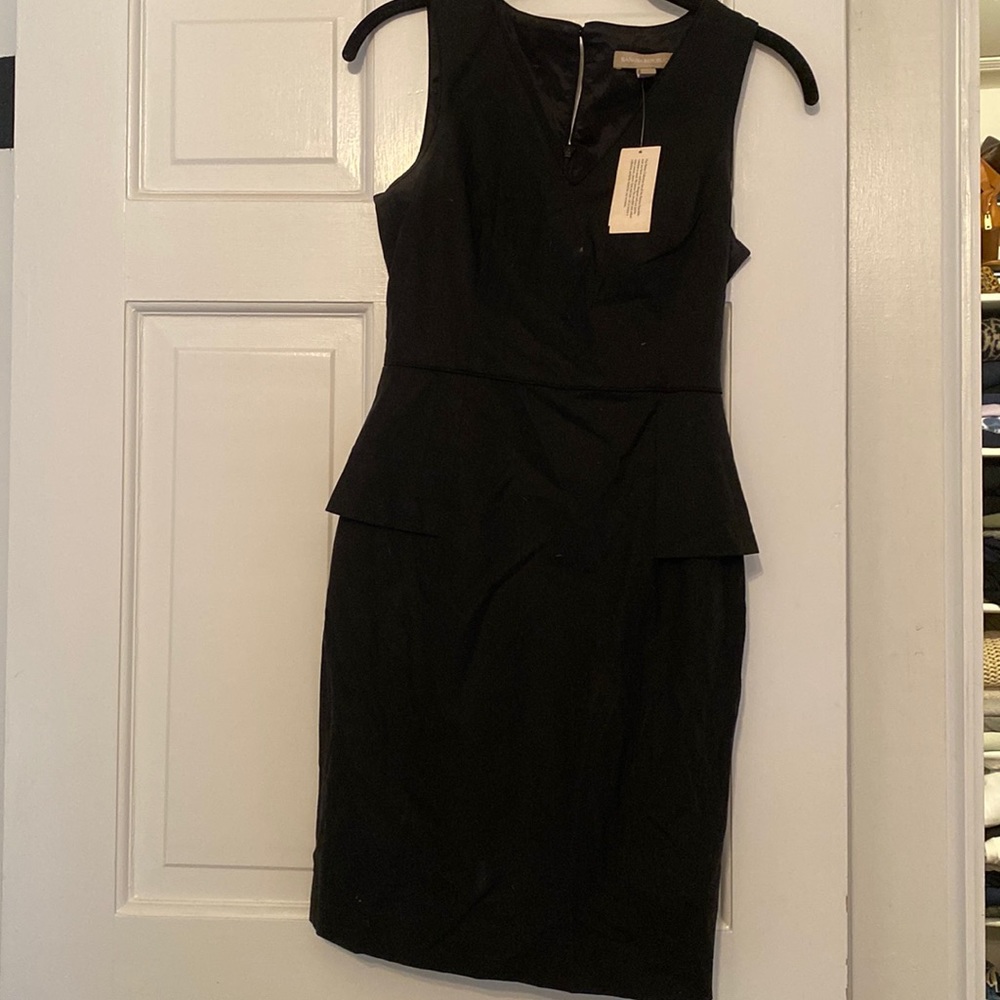 V-neck peplum work dress - 0P.